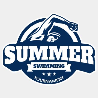 Summer Swimming Tournament logo template Thumbnail