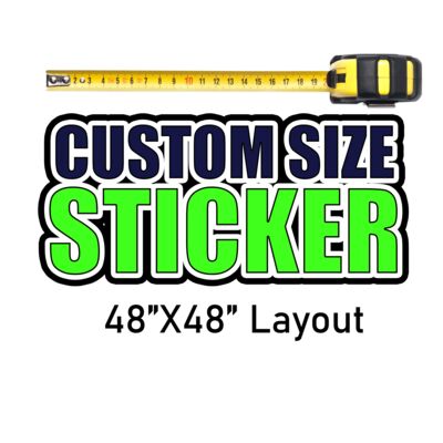 Sticker 48"x48" (Price per inch) Thumbnail