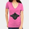 Tultex 214 - Ladies' Slim Fit Fine Jersey V-Neck Thumbnail