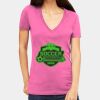 Tultex 214 - Ladies' Slim Fit Fine Jersey V-Neck Thumbnail