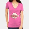 Tultex 214 - Ladies' Slim Fit Fine Jersey V-Neck Thumbnail