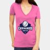 Tultex 214 - Ladies' Slim Fit Fine Jersey V-Neck Thumbnail