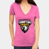 Tultex 214 - Ladies' Slim Fit Fine Jersey V-Neck Thumbnail