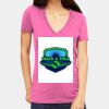 Tultex 214 - Ladies' Slim Fit Fine Jersey V-Neck Thumbnail