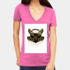 Tultex 214 - Ladies' Slim Fit Fine Jersey V-Neck Thumbnail
