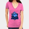 Tultex 214 - Ladies' Slim Fit Fine Jersey V-Neck Thumbnail