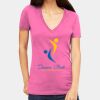 Tultex 214 - Ladies' Slim Fit Fine Jersey V-Neck Thumbnail