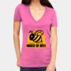 Tultex 214 - Ladies' Slim Fit Fine Jersey V-Neck Thumbnail