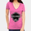 Tultex 214 - Ladies' Slim Fit Fine Jersey V-Neck Thumbnail