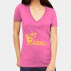 Tultex 214 - Ladies' Slim Fit Fine Jersey V-Neck Thumbnail