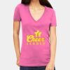 Tultex 214 - Ladies' Slim Fit Fine Jersey V-Neck Thumbnail