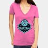 Tultex 214 - Ladies' Slim Fit Fine Jersey V-Neck Thumbnail
