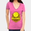 Tultex 214 - Ladies' Slim Fit Fine Jersey V-Neck Thumbnail