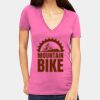 Tultex 214 - Ladies' Slim Fit Fine Jersey V-Neck Thumbnail