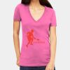 Tultex 214 - Ladies' Slim Fit Fine Jersey V-Neck Thumbnail