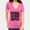 Tultex 214 - Ladies' Slim Fit Fine Jersey V-Neck Thumbnail