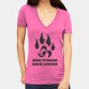 Tultex 214 - Ladies' Slim Fit Fine Jersey V-Neck Thumbnail
