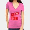 Tultex 214 - Ladies' Slim Fit Fine Jersey V-Neck Thumbnail