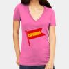 Tultex 214 - Ladies' Slim Fit Fine Jersey V-Neck Thumbnail