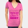 Tultex 214 - Ladies' Slim Fit Fine Jersey V-Neck Thumbnail