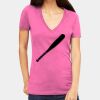 Tultex 214 - Ladies' Slim Fit Fine Jersey V-Neck Thumbnail