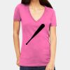 Tultex 214 - Ladies' Slim Fit Fine Jersey V-Neck Thumbnail