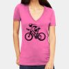 Tultex 214 - Ladies' Slim Fit Fine Jersey V-Neck Thumbnail