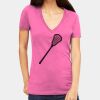 Tultex 214 - Ladies' Slim Fit Fine Jersey V-Neck Thumbnail