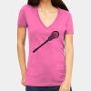 Tultex 214 - Ladies' Slim Fit Fine Jersey V-Neck Thumbnail