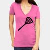Tultex 214 - Ladies' Slim Fit Fine Jersey V-Neck Thumbnail