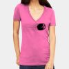 Tultex 214 - Ladies' Slim Fit Fine Jersey V-Neck Thumbnail