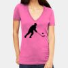 Tultex 214 - Ladies' Slim Fit Fine Jersey V-Neck Thumbnail