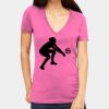 Tultex 214 - Ladies' Slim Fit Fine Jersey V-Neck Thumbnail
