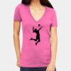 Tultex 214 - Ladies' Slim Fit Fine Jersey V-Neck Thumbnail