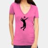 Tultex 214 - Ladies' Slim Fit Fine Jersey V-Neck Thumbnail