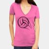 Tultex 214 - Ladies' Slim Fit Fine Jersey V-Neck Thumbnail