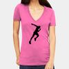Tultex 214 - Ladies' Slim Fit Fine Jersey V-Neck Thumbnail
