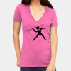 Tultex 214 - Ladies' Slim Fit Fine Jersey V-Neck Thumbnail