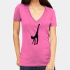 Tultex 214 - Ladies' Slim Fit Fine Jersey V-Neck Thumbnail