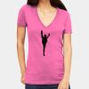 Tultex 214 - Ladies' Slim Fit Fine Jersey V-Neck Thumbnail