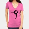 Tultex 214 - Ladies' Slim Fit Fine Jersey V-Neck Thumbnail