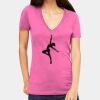 Tultex 214 - Ladies' Slim Fit Fine Jersey V-Neck Thumbnail