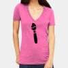 Tultex 214 - Ladies' Slim Fit Fine Jersey V-Neck Thumbnail