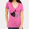 Tultex 214 - Ladies' Slim Fit Fine Jersey V-Neck Thumbnail