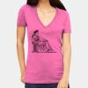 Tultex 214 - Ladies' Slim Fit Fine Jersey V-Neck Thumbnail