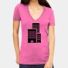 Tultex 214 - Ladies' Slim Fit Fine Jersey V-Neck Thumbnail
