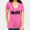 Tultex 214 - Ladies' Slim Fit Fine Jersey V-Neck Thumbnail
