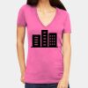 Tultex 214 - Ladies' Slim Fit Fine Jersey V-Neck Thumbnail