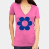 Tultex 214 - Ladies' Slim Fit Fine Jersey V-Neck Thumbnail