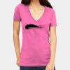 Tultex 214 - Ladies' Slim Fit Fine Jersey V-Neck Thumbnail